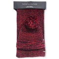Tommy Hilfiger Logo Hat And Scarf Set Red And Navy