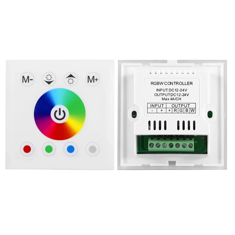 Dingln For Wall RGBW Touch Dimmer Panel Strip Colorful Switch Controller Mounted Light LED White