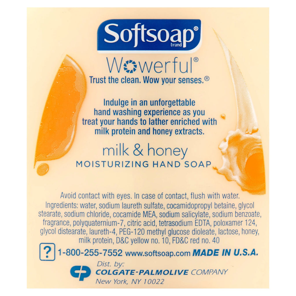 Honey Golden Refill, Hand Softsoap 56 & Soap Liquid Milk oz -