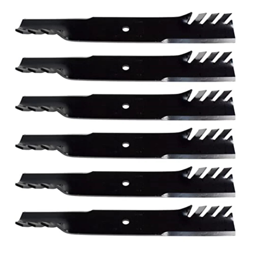 Set Of 6 High Lift Mulching Blades 20 1/2" X 5/8" Fits Toro/Fits Exmark 60" Mower Decks