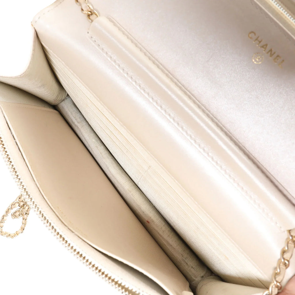 Chain Lizard Metallic Golden on Pre-Owned Class Wallet Gold