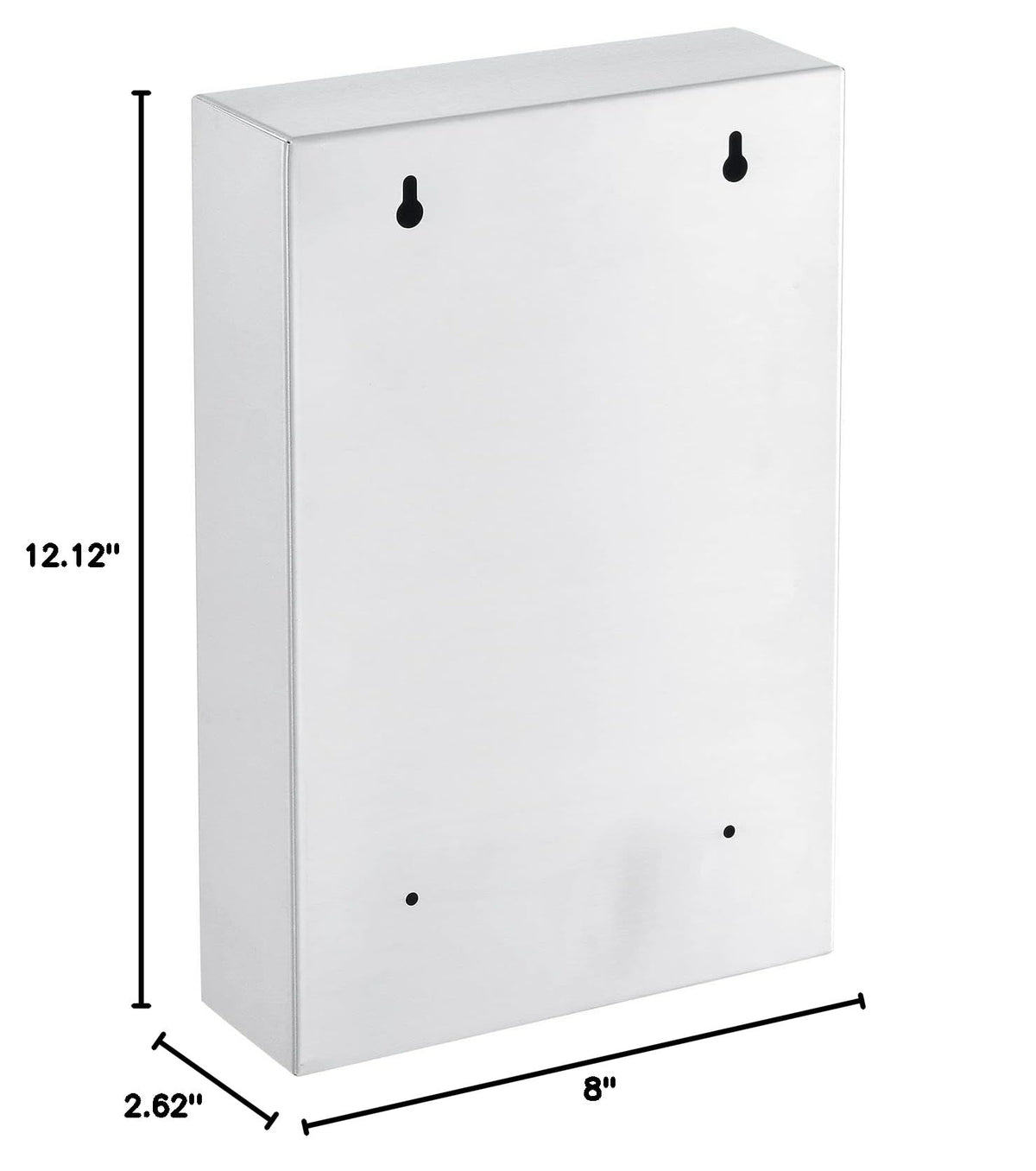 Global Industrial Medical Security Cabinet, 8" W x 2-5/8"D x 12-1/8"H, Dual Key Locks, Beige