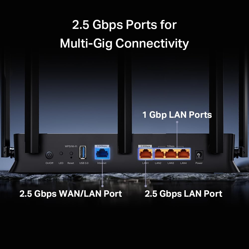TP-Link Dual-Band BE3600 Wi-Fi 7 Router, Archer BE230