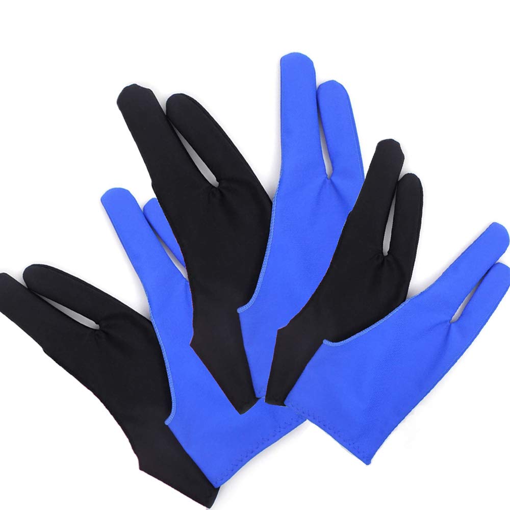 6 Pcs Artist Glove for Drawing Tablets, Digital Drawing Glove in 3 Sizes â S, M, L