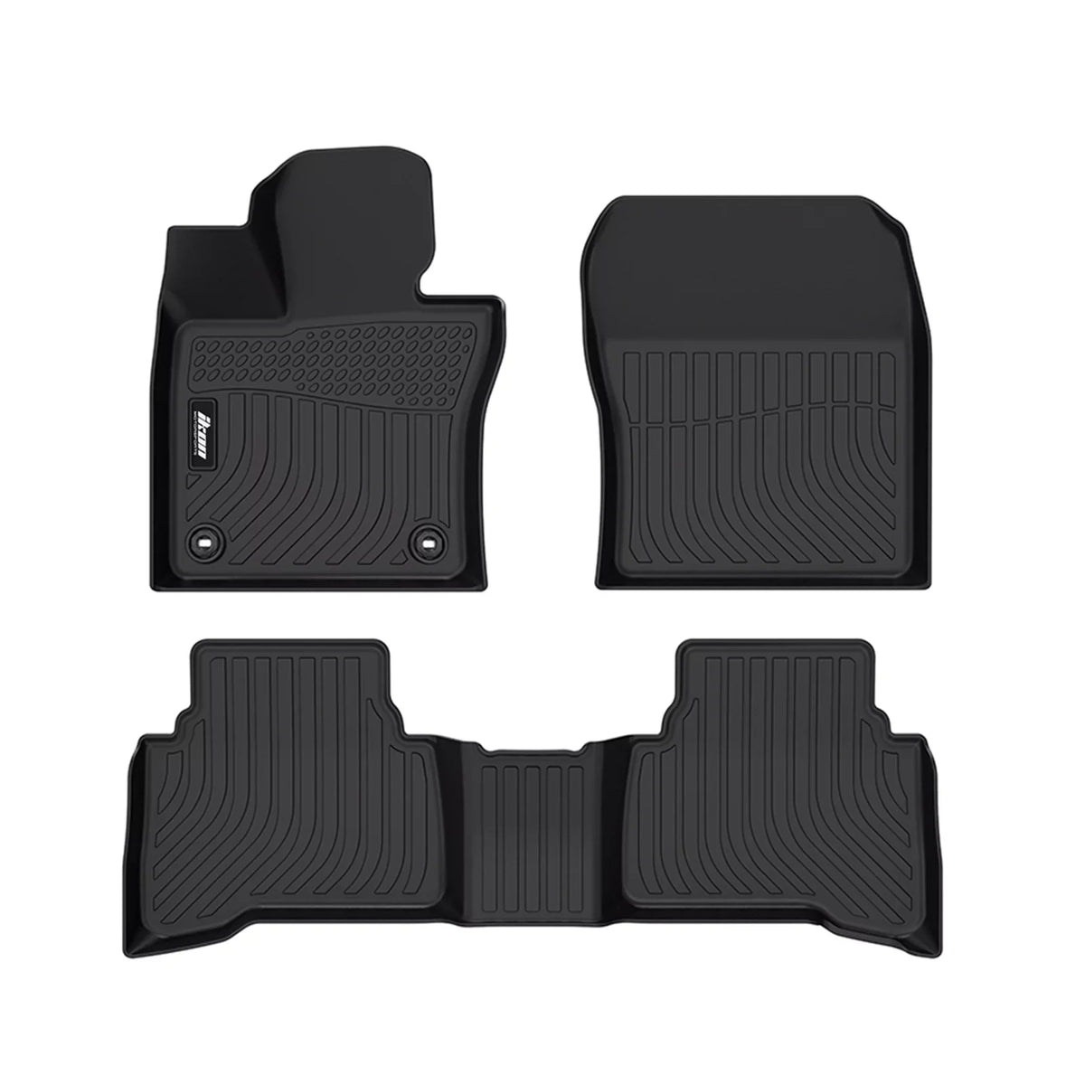 Ikon Front , 1st Molded Thermo With TPE Liner climate Trunk Prius Carpets All Elastomer Mat Floor 3D Plastic Pad 2023-2024 Protector Rear Row Black Mats 4PC & 2nd Compatible Motorsports