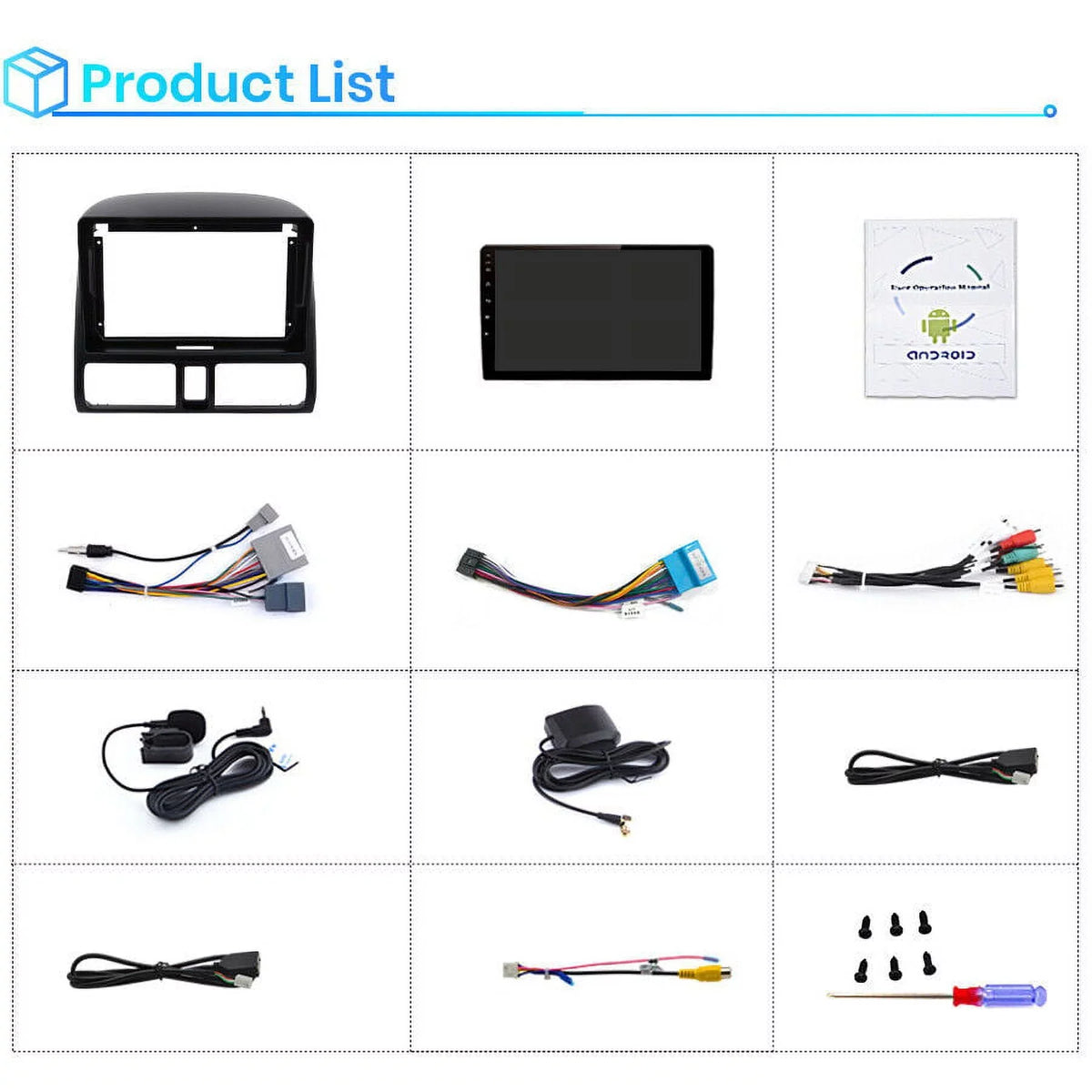 AWESAFE GPS Wireless 2005 Bluetooth CRV Inch 2004 FM 9 Link Radio Mirror Screen Stereo 2001 Navigator 2003 WiFi Touch with Auto 2006,2+32GB Android Honda Carplay Radio Car for 2002
