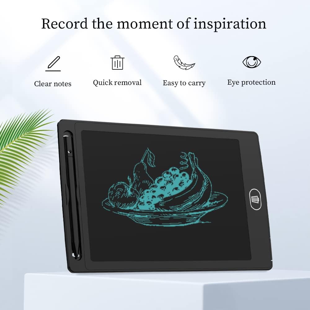 [2 Pack] 8.5 Inches LCD Writing Tablet with 2 Magnets,TIQUS Magnetic Electronic Ewriter (Single Color Black)