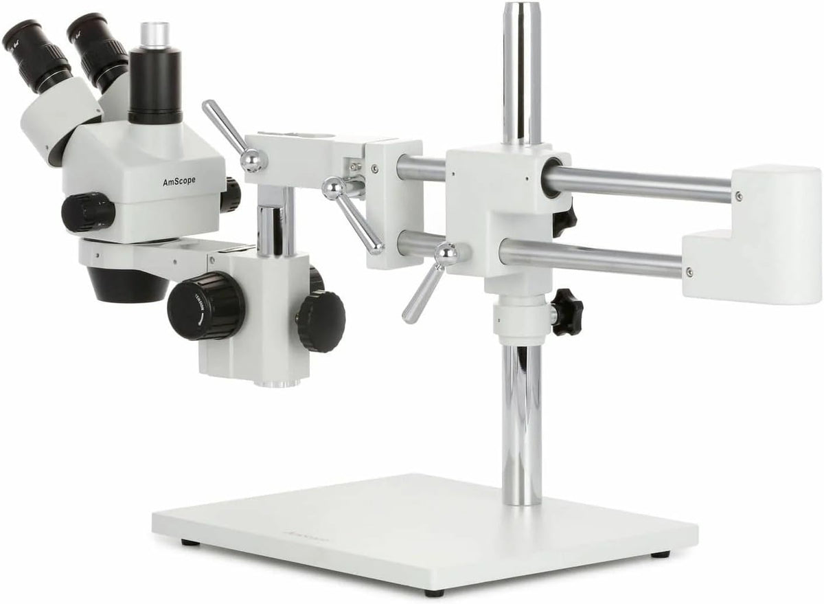 AmScope SM-4TZZ-144A-18M3 Trinocular Zoom Microscope, 18MP