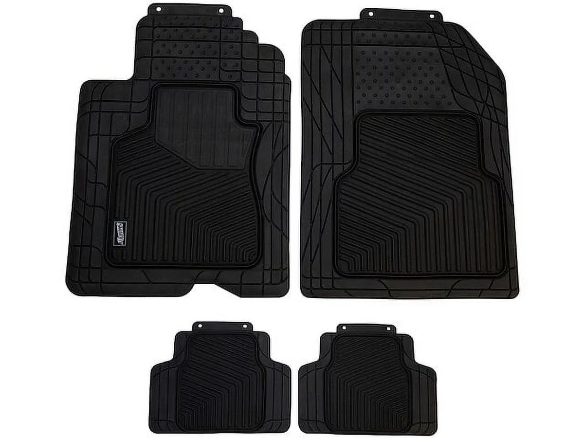 Floor Mat Set 4 Piece - Compatible With 2004 - 2018 Mazda 3 2005 2006 2007 2008 2009 2010 2011 2012 2013 2014 2015 2016 2017