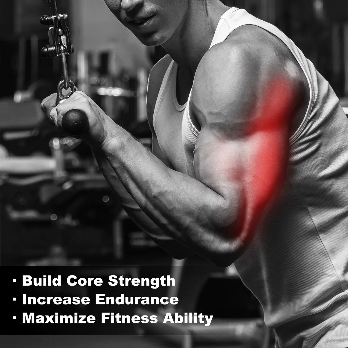 Tricep Machine Attachment Accessories, Down Gym Silver Press for Cable