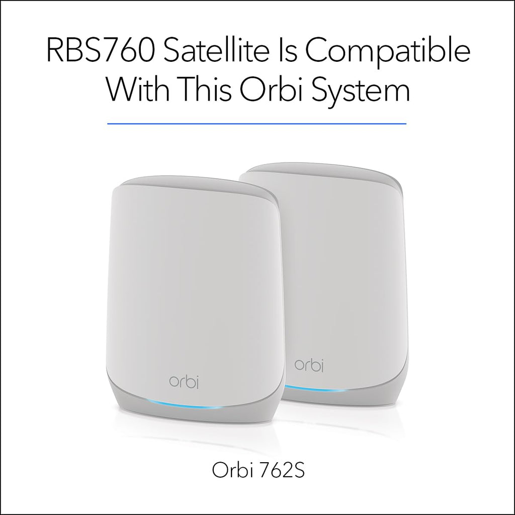 NETGEAR Orbi Whole Home Tri-Band WiFi 6 Mesh Network System (RBK752P) â Router with 1 Satellite Extender, Security Features, Coverage up to 5,000 sq. ft., 75 Devices, AX5200 802.11ax (Up to 5.2Gbps)