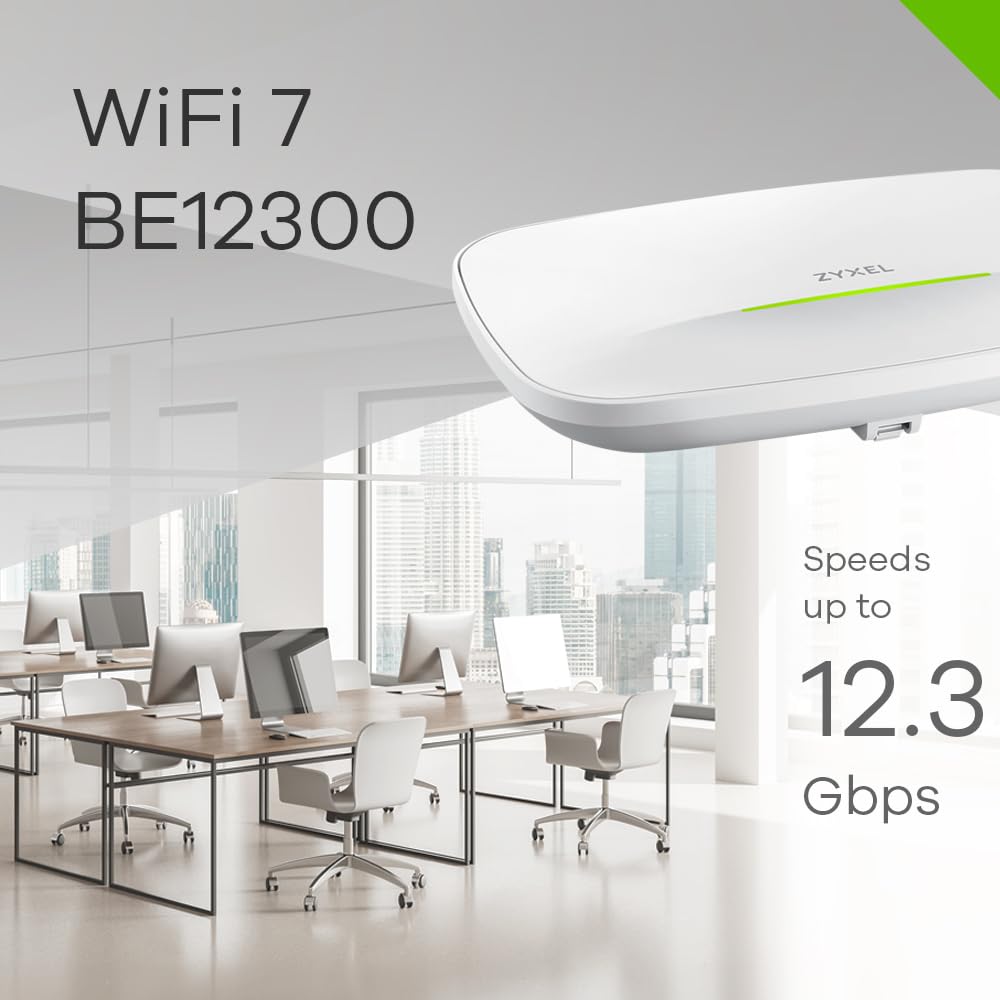 Zyxel WiFi 7 Wireless Access Point BE11000 | 2.5G | PoE+ | NWA130BE