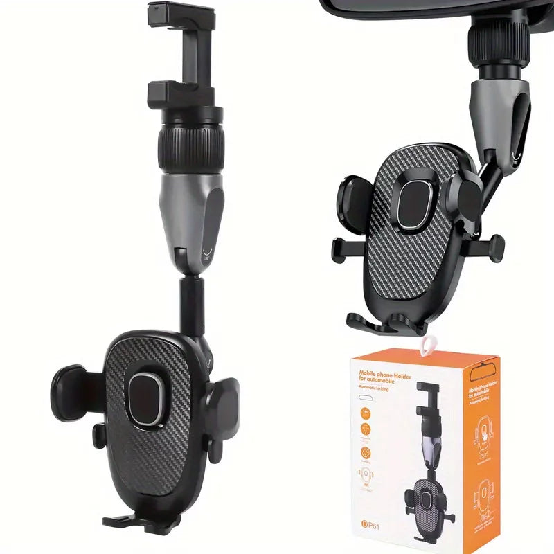 Heavy Duty Windshield Phone Mount For Car - 360-Degree Rotative Dash Mount Phone Holder - Non-Shaking, Zero Noise - Compatible With All Smart Phones And Cars