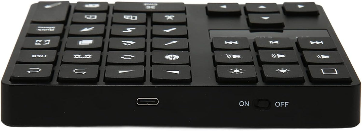 Keyboard for, Rechargeable Drawing Keyboard with 35 Shortcut Keys, One Handed Buetooth Keypad for Drawing Shortcuts, Graphic Tablets, Drawing Tablet, Laptop