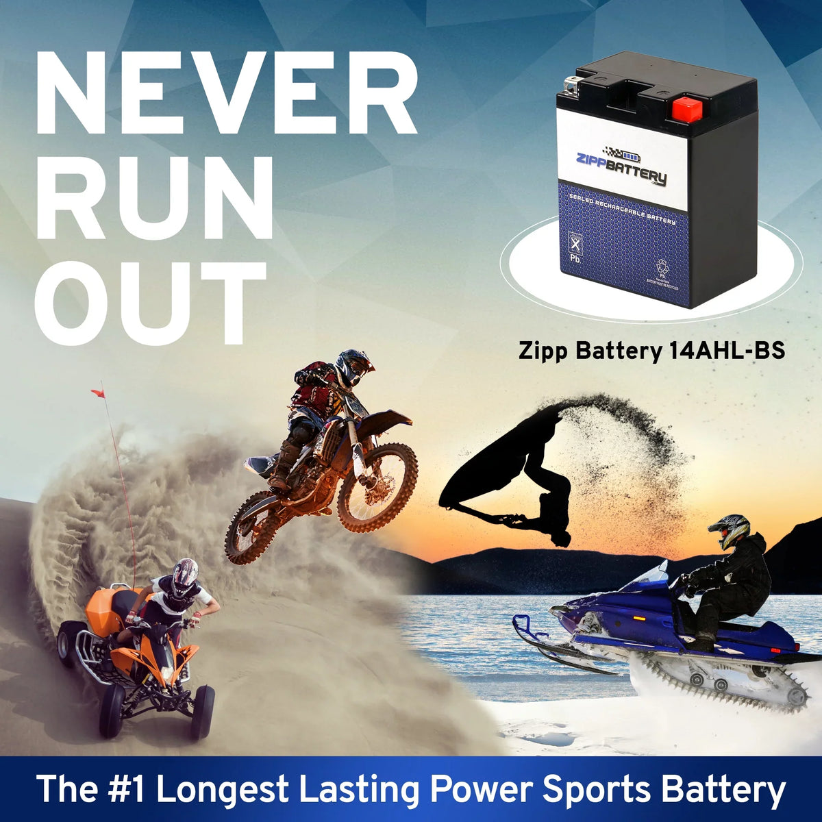 Ah, Cat Battery CCA) (14AHL-BS YTX14AHL-BS Jag for Zipp 210 Dlx Arctic Snowmobile Volt,12 Battery 1992 Jag 12