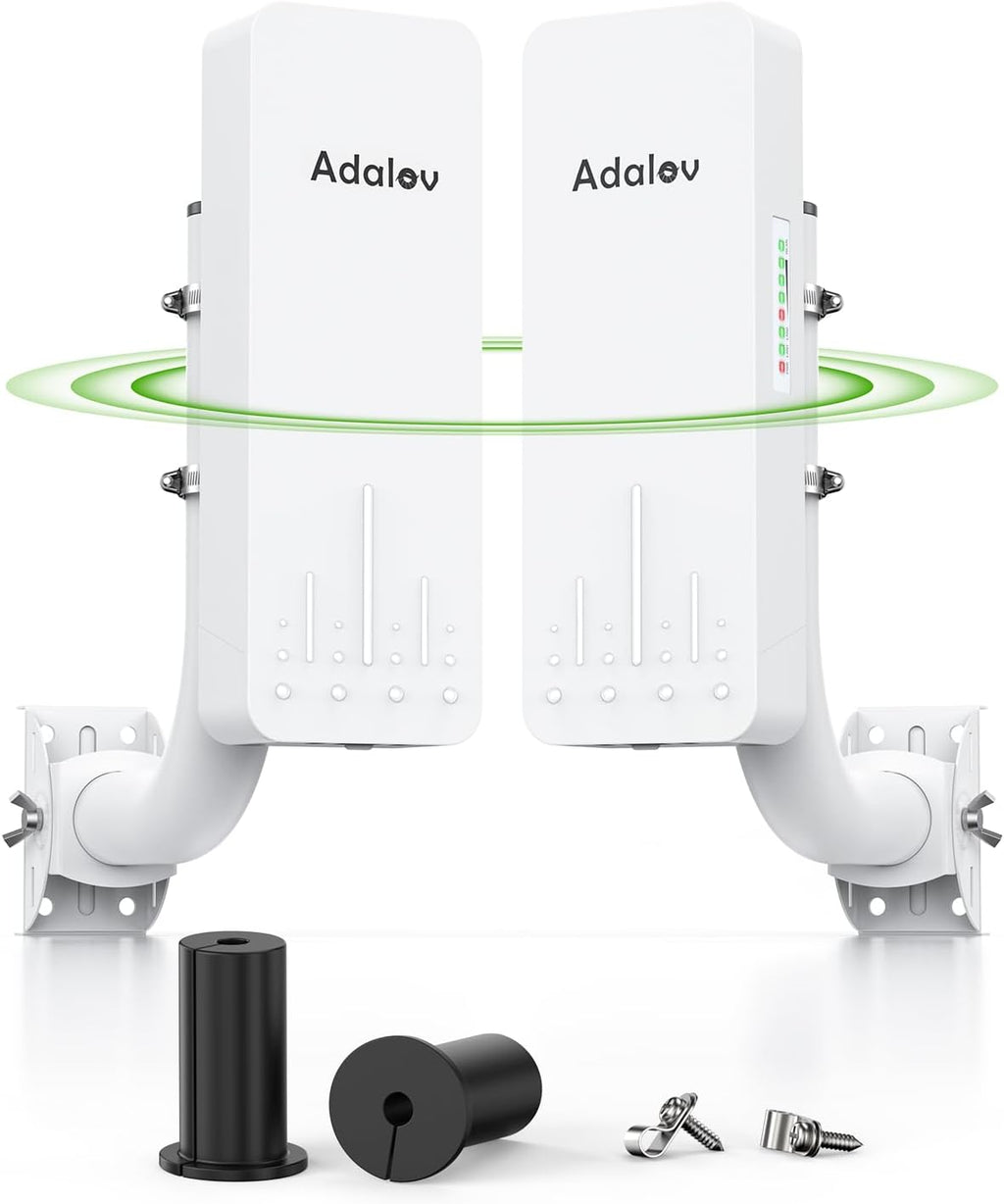 Adalov CPE661 5.8 GHz Gigabit Outdoor Wireless Bridge, 3 km, PoE Powered