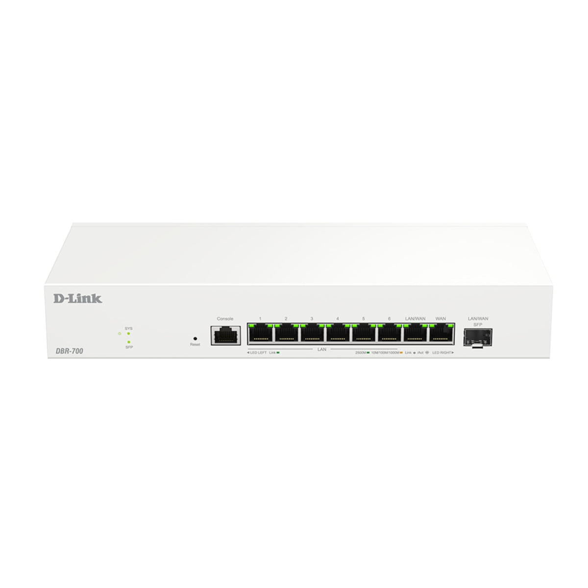 D-Link Guardian 600 PoE Multi-Gig Business Router (DBR-600-P), Premium Router with Multi-WAN Failover, SPI Firewall, 8X 2.5GbE PoE+ LAN, VPN