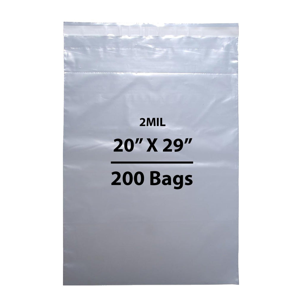 Crash Cart/Drug Tray Security Bag - Tamper-Evident 2 Mil, 20" X 29" & 500 Bags | Strong Adhesive Seal and Perforated Easy-Open Design | LDPE Clear Medical Safety Bag for Emergency Carts