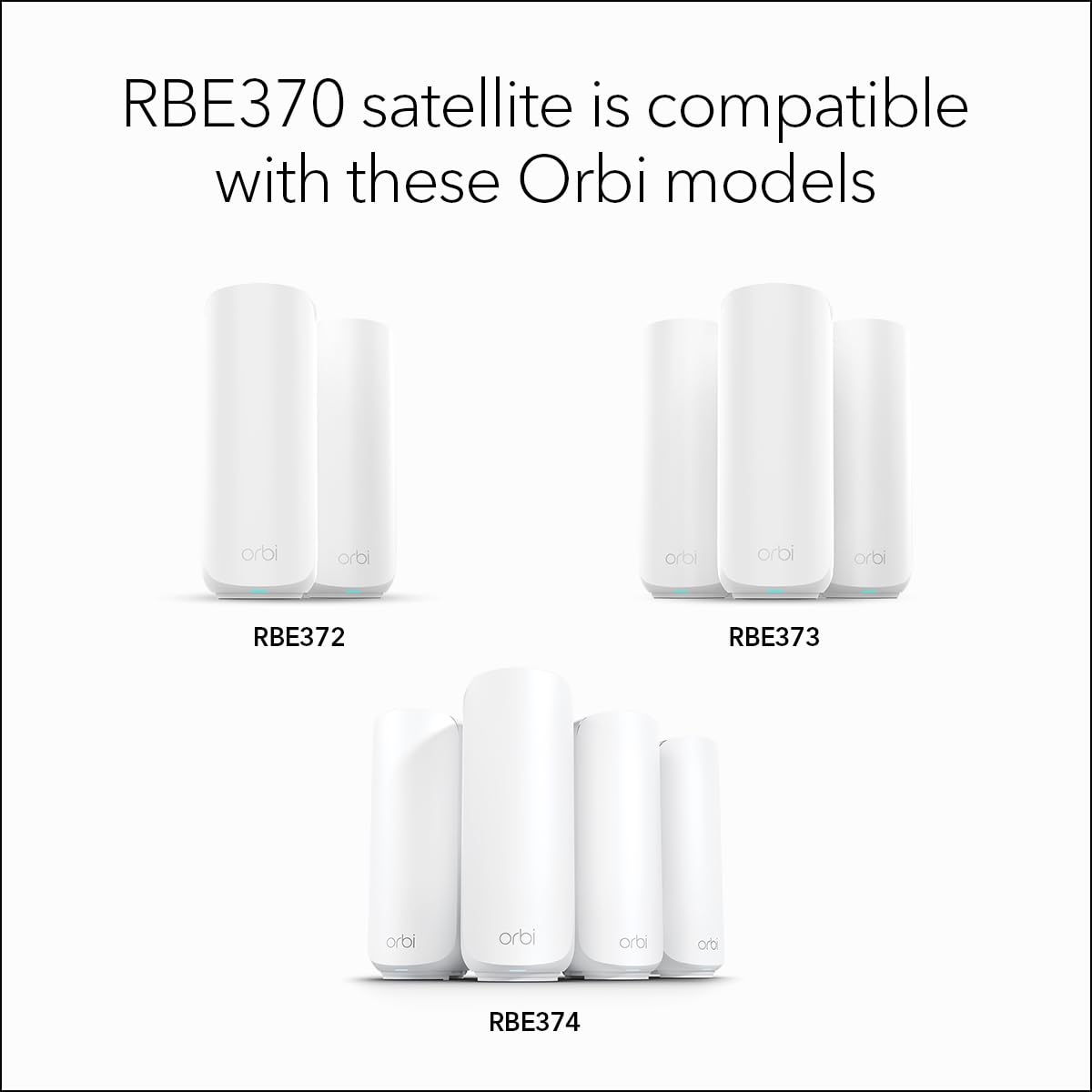 NETGEAR Orbi 370 Series WiFi 7 Mesh System, Up to 6,000 sq ft., 3 Pack