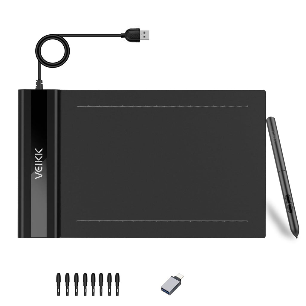 VEIKK VK430 Drawing Tablet 4x3 inch OSU Tablet,8192 Levels Pen Pressure