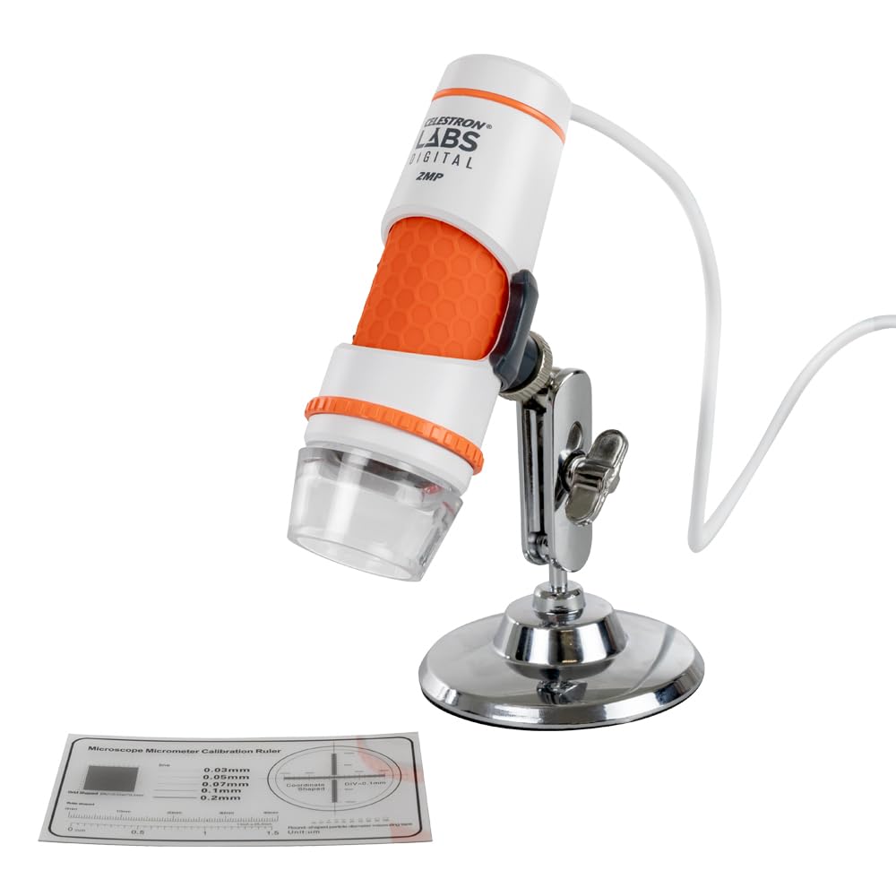 Celestron Labs 5MP Handheld Digital Microscope for Detailed Inspection