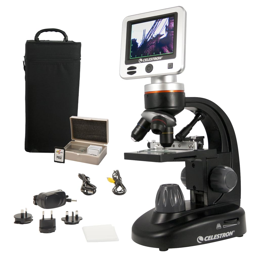 Celestron TetraView LCD Digital Microscope with 180Â° Swivel Screen