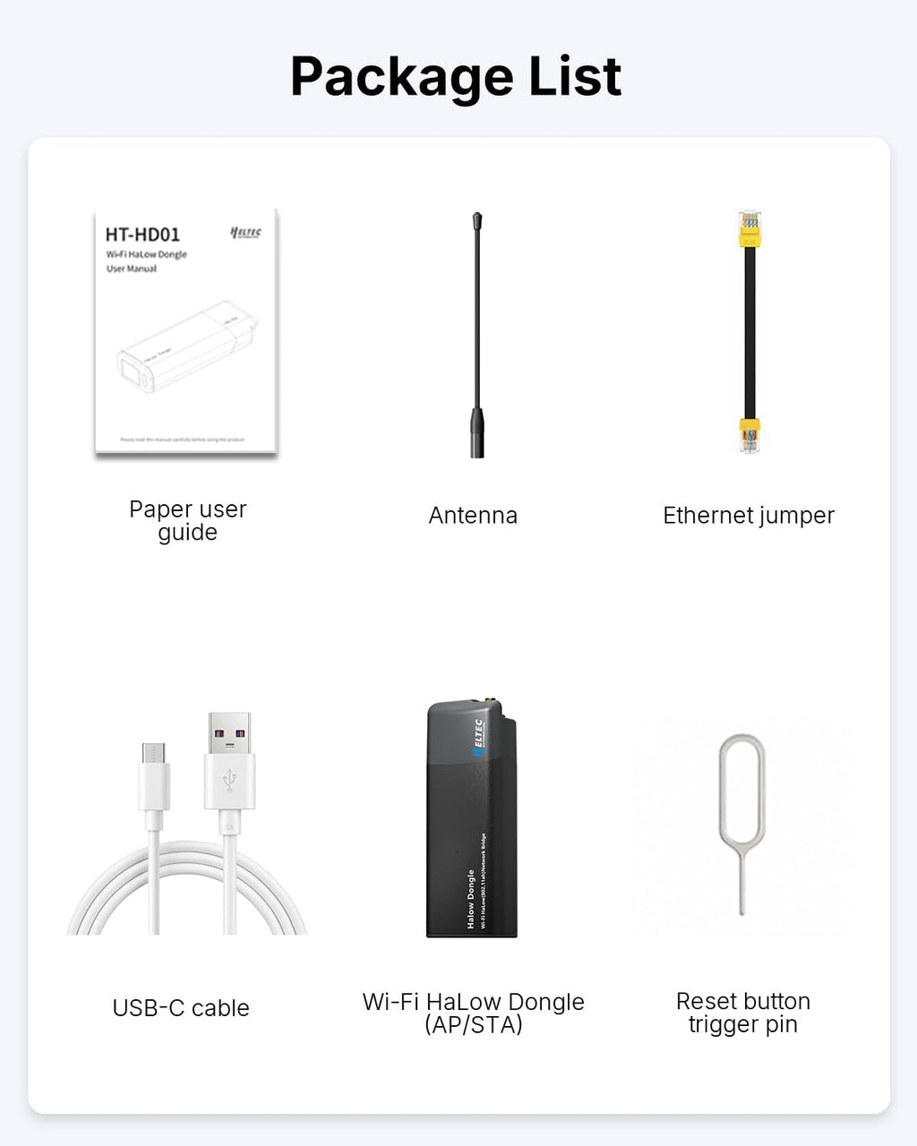 WiFi HaLow Point to Point Wireless Bridge, 802.11ah 1~2km Range