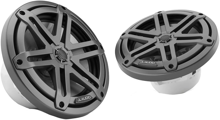 JL Audio M3 Series 7.7" Marine Coaxial Speakers w/Grey Metallic Sport Grilles - M3-770X-S-Gm [010-03066-00]