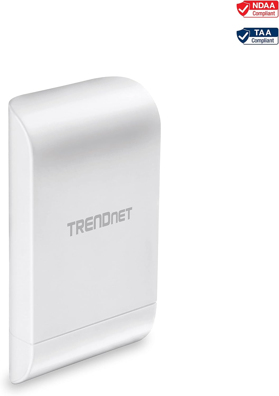 TRENDnet 10dBi Wireless N300 Outdoor PoE Access Point, TEW-740APBO, Point-to-Point (2.4 GHz), Multiple SSID, AP, WDS, Client Bridge, WISP, IPX6 Rated Housing, Built-in 10 dBi Directional Antenna