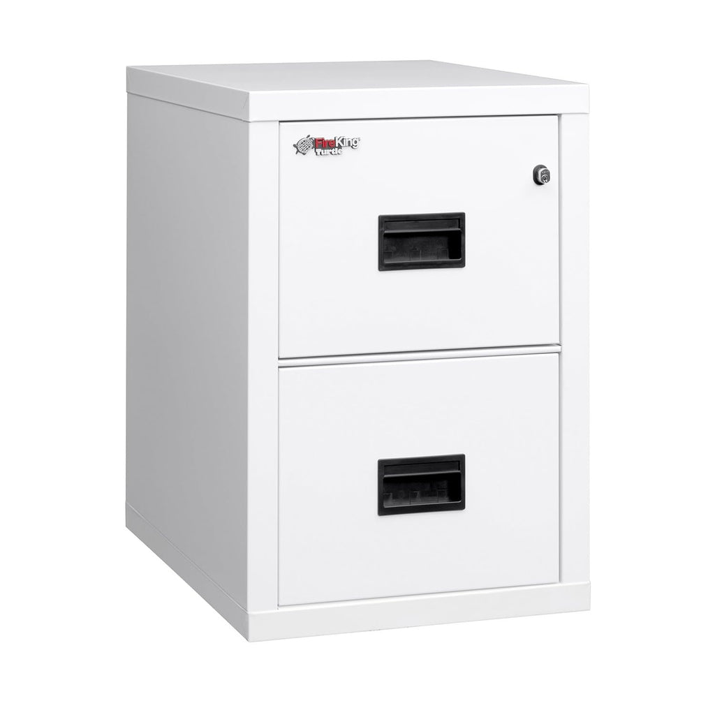 FireKing Turtle Vertical 4 Drawer Fire Rated File Cabinet, Platinum