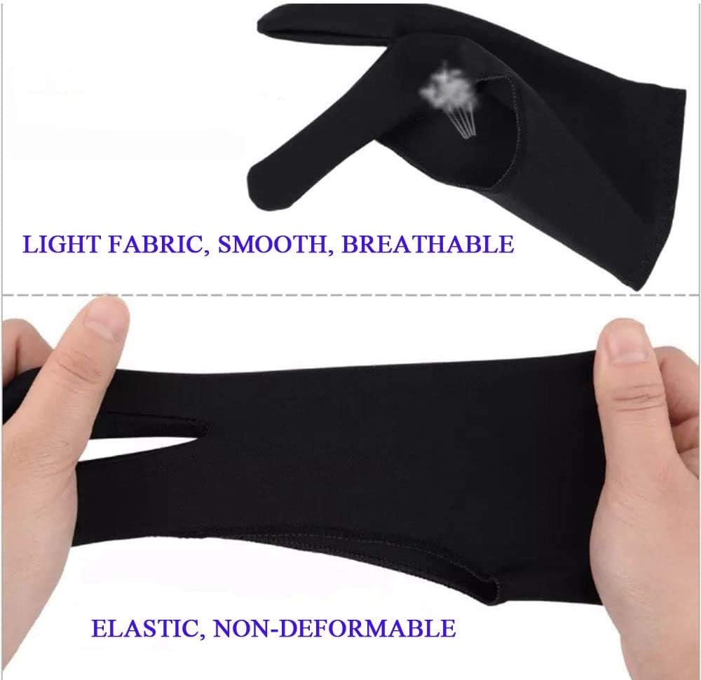 6 Pcs Artist Glove for Drawing Tablets, Digital Drawing Glove in 3 Sizes â S, M, L