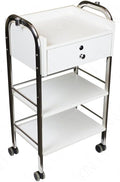 Supreme Medical Dental Mobile Utility Cabinet & Cart with Steel Frame with Single Lockable Drawer