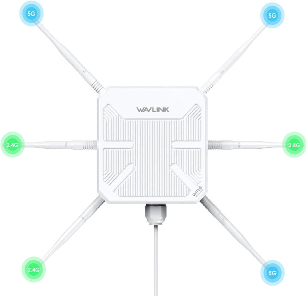 2026 AX3000 Outdoor WiFi 6 Extender, WAVLINK Long-Range WiFi Access Point