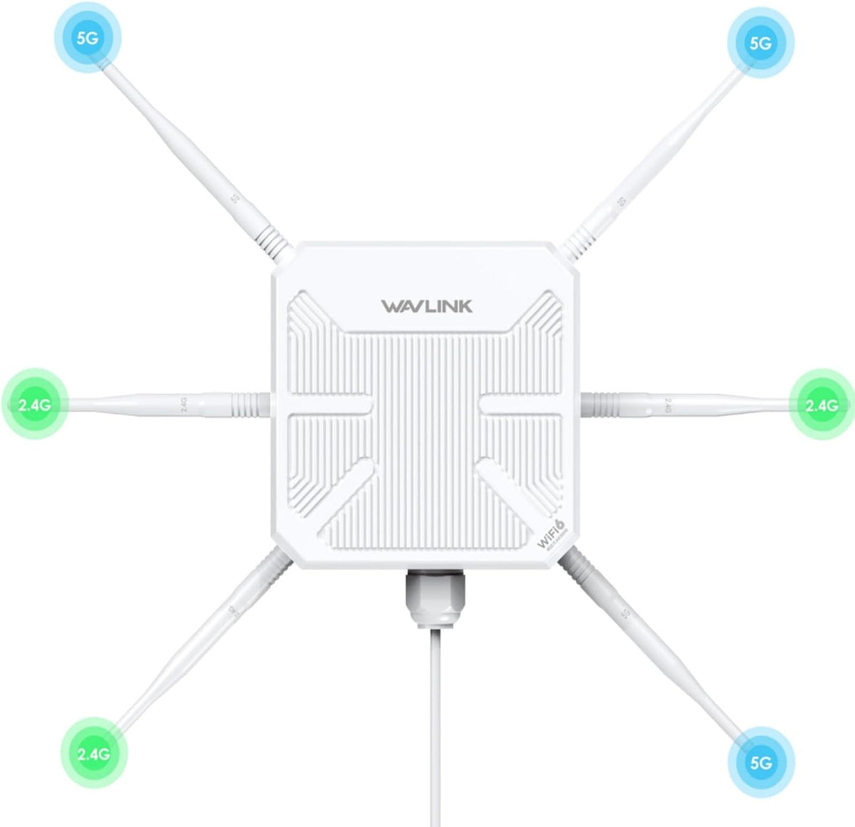 2026 AX3000 Outdoor WiFi 6 Extender, WAVLINK Long-Range WiFi Access Point