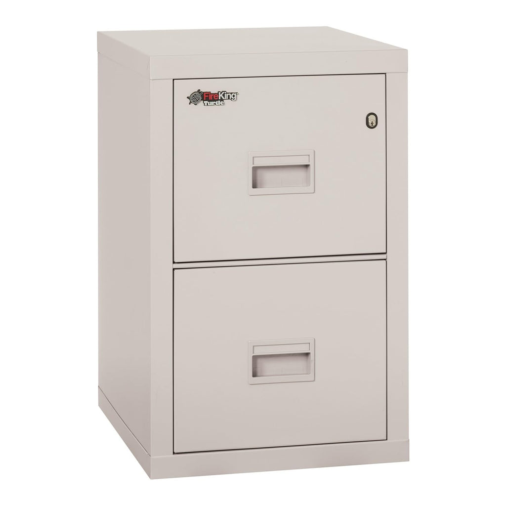FireKing Turtle Vertical 4 Drawer Fire Rated File Cabinet, Platinum