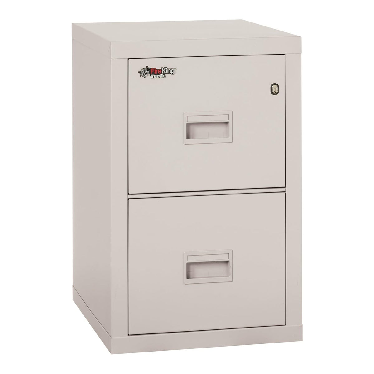 FireKing Turtle Vertical 4 Drawer Fire Rated File Cabinet, Platinum