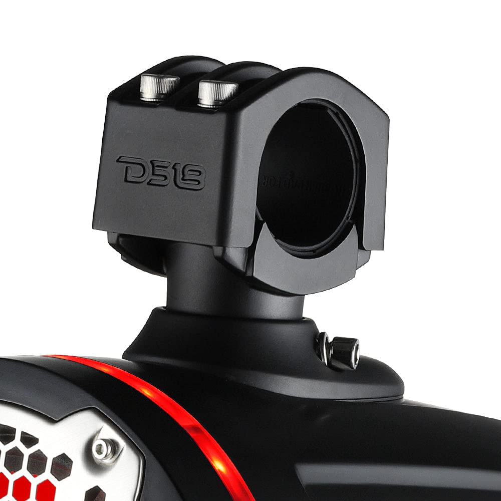 DS18 CF-X10TPNEO 10" Neodymium Marine Wakeboard Tower Speakers with Bullet Tweeter, Passive Radiator and RGB LED Lights - High Performance, Marine Grade IP65 Rated, 900W Max 300W RMS 4 Ohms (Pair)