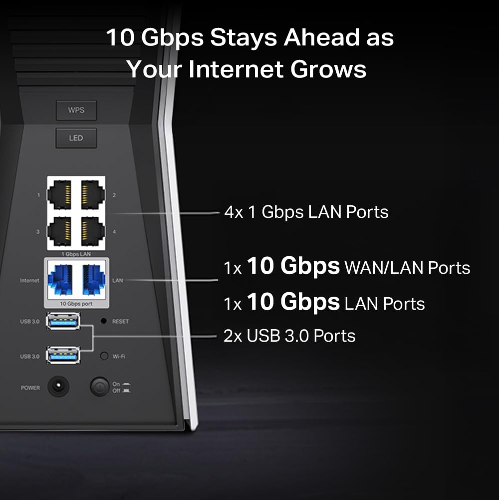 TP-Link Tri-Band BE9300 WiFi 7 Router (Archer BE550)