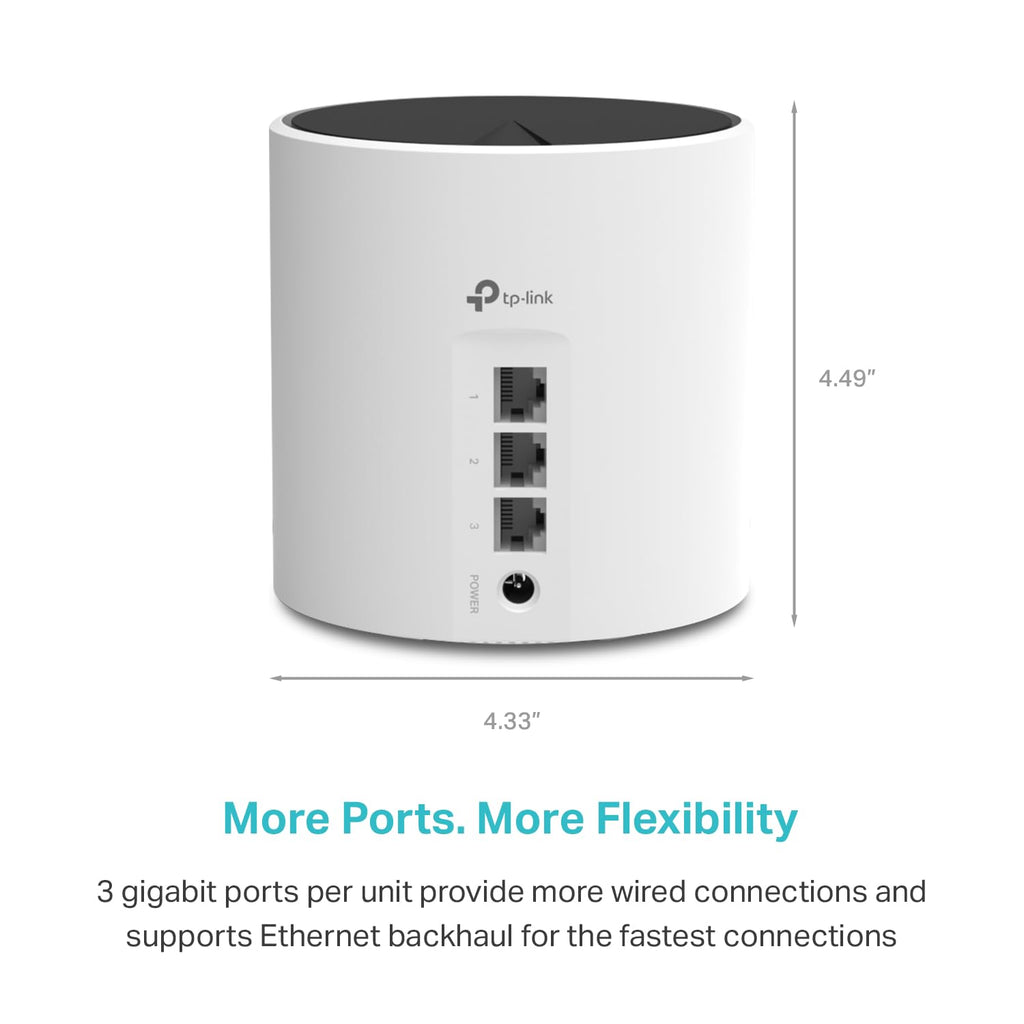 Deco 7 Dual-Band BE5000 WiFi 7 Mesh Wi-Fi System 4-Stream 5 Gbps, 240 Mhz