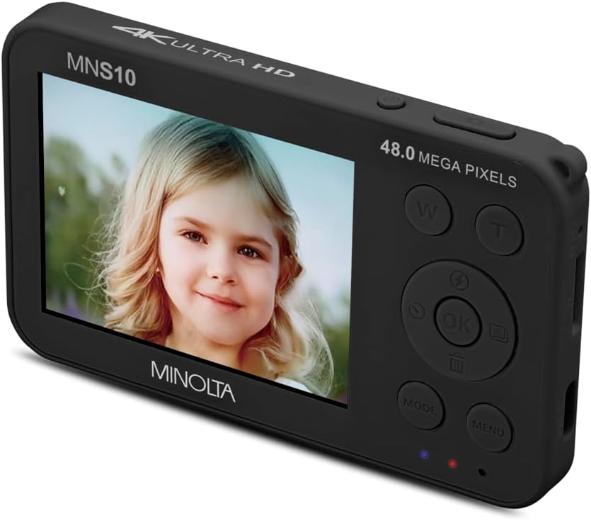 Minolta MNS10 48MP 4K Ultra HD Digital Camera - Black