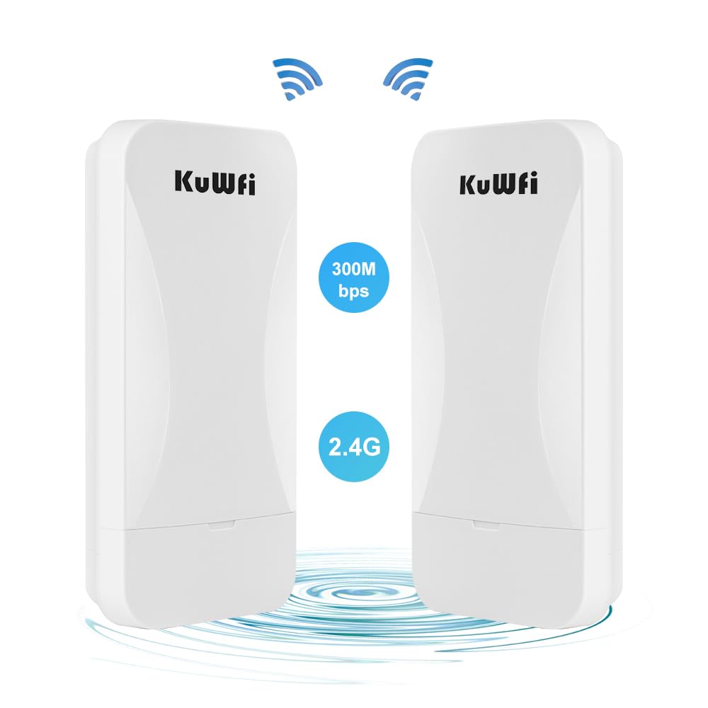 KuWFi Wireless Bridge Point to Point Outdoor 3KM Long Range WiFi Bridge