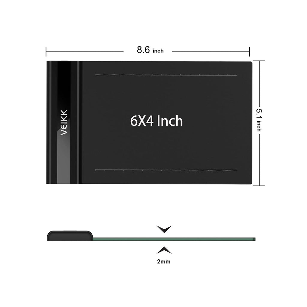 VEIKK VK430 Drawing Tablet 4x3 inch OSU Tablet,8192 Levels Pen Pressure
