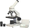 AmScope M102C-PB10 1000X Biological Compound Microscope with Prepared