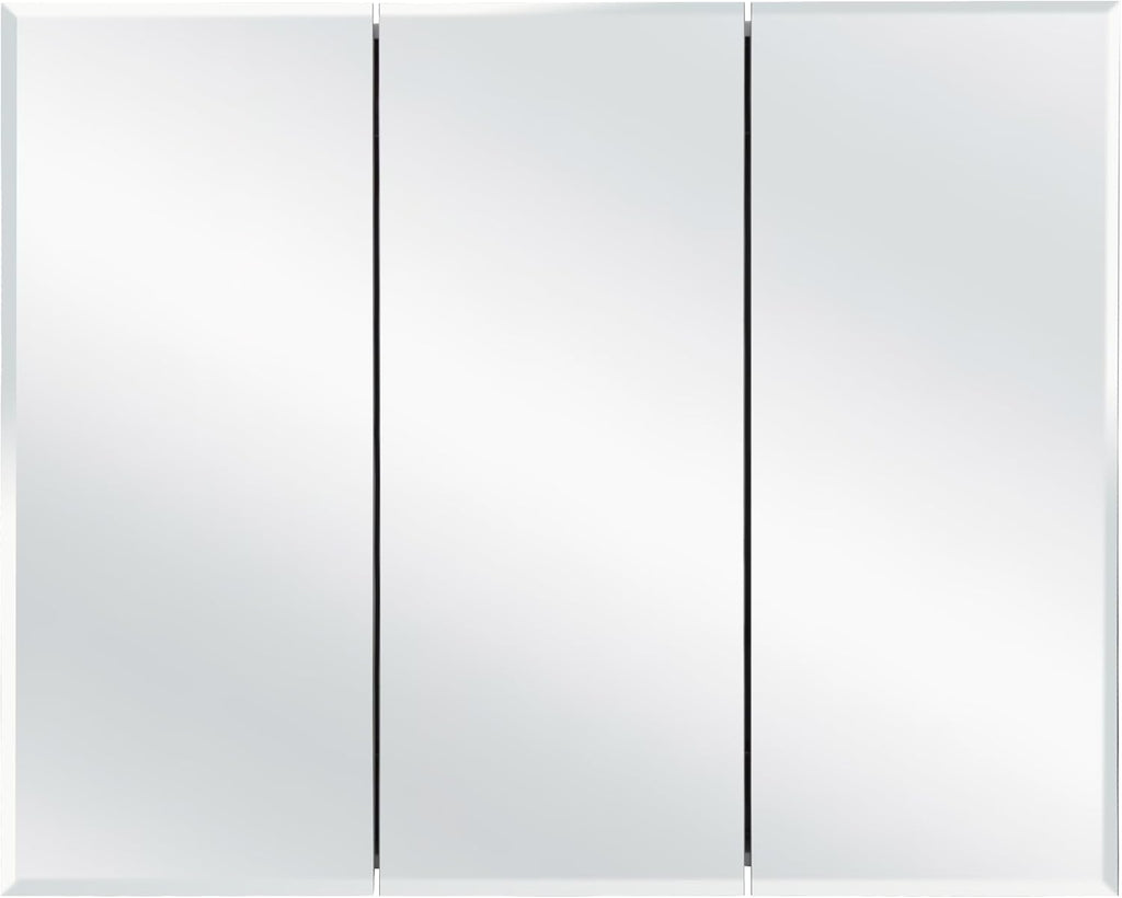 Design House Cyprus Tri-View Medicine Cabinet, 36", White