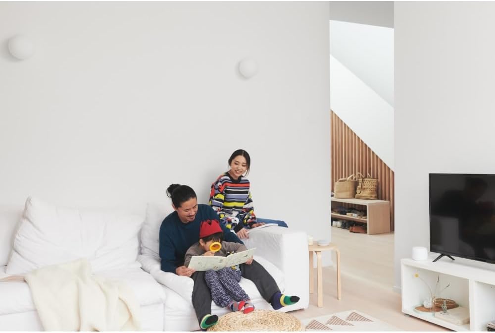 Nest WiFi Router with 1 Point - Mesh for Wireless Internet Wi-Fi Extender Smart Speaker Works and Google Home Systems Snow