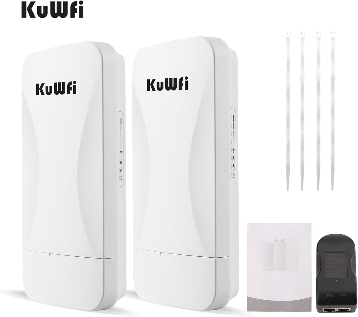KuWFi Wireless Bridge Point to Point Outdoor 3KM Long Range WiFi Bridge