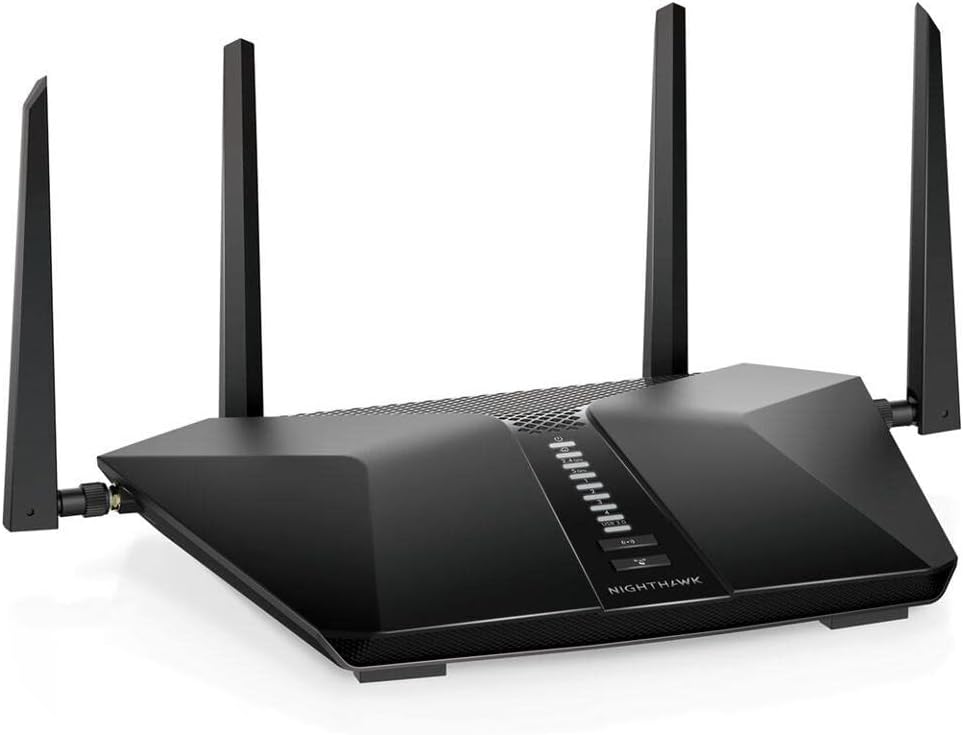 NETGEAR Nighthawk 6-Stream AX5400 WiFi 6 Router (RAX50) - AX5400 Dual Band Wireless Speed (Up to 5.4 Gbps) | 2,500 sq. ft. Coverage
