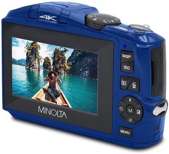 Minolta MND55 64MP 4K Ultra HD Wi-Fi Digital Camera - Blue