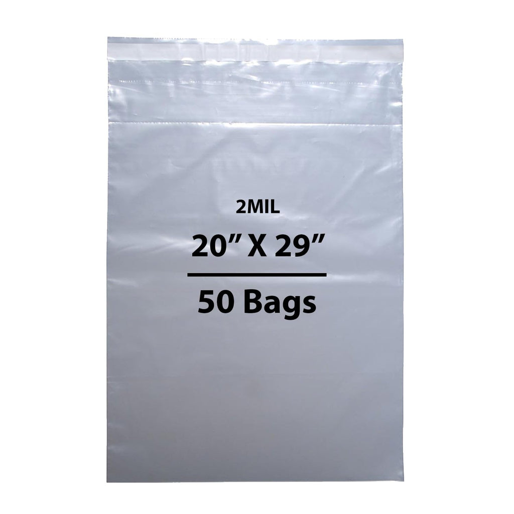 Crash Cart/Drug Tray Security Bag - Tamper-Evident 2 Mil, 20" X 29" & 500 Bags | Strong Adhesive Seal and Perforated Easy-Open Design | LDPE Clear Medical Safety Bag for Emergency Carts