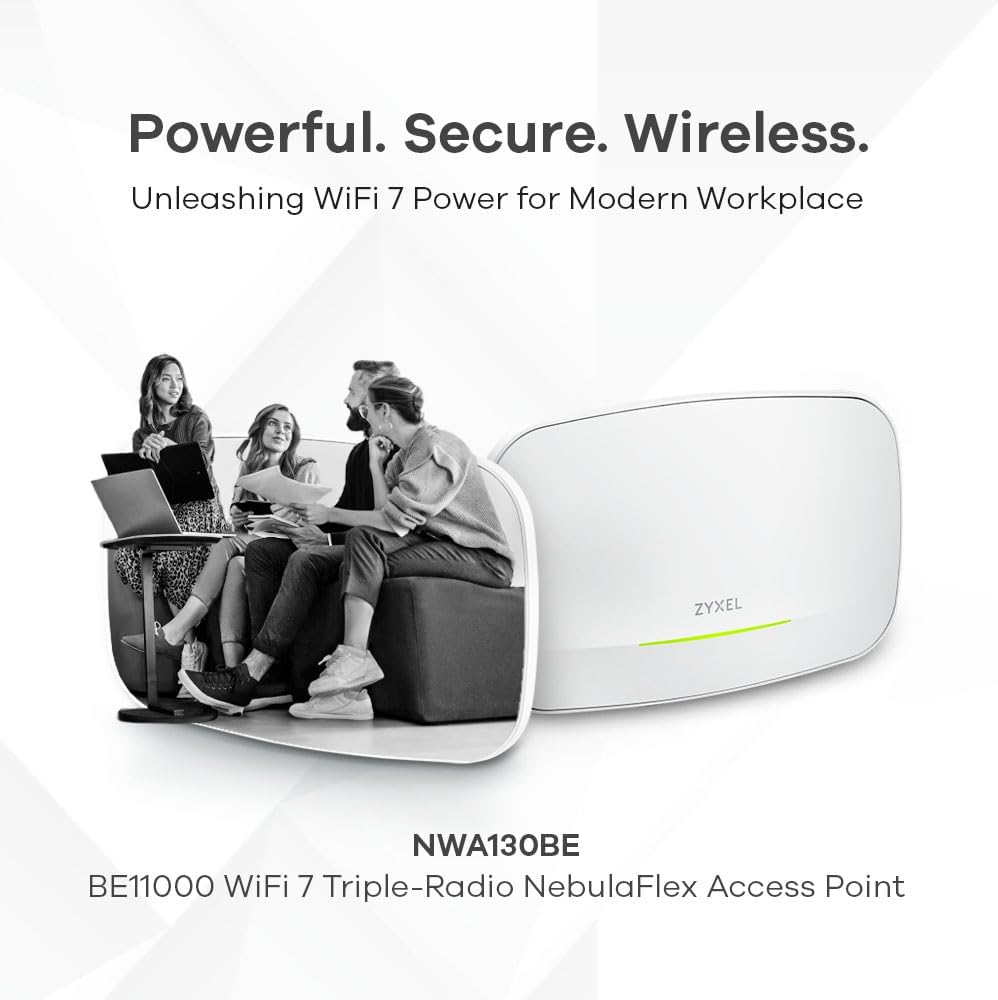Zyxel WiFi 7 Wireless Access Point BE11000 | 2.5G | PoE+ | NWA130BE